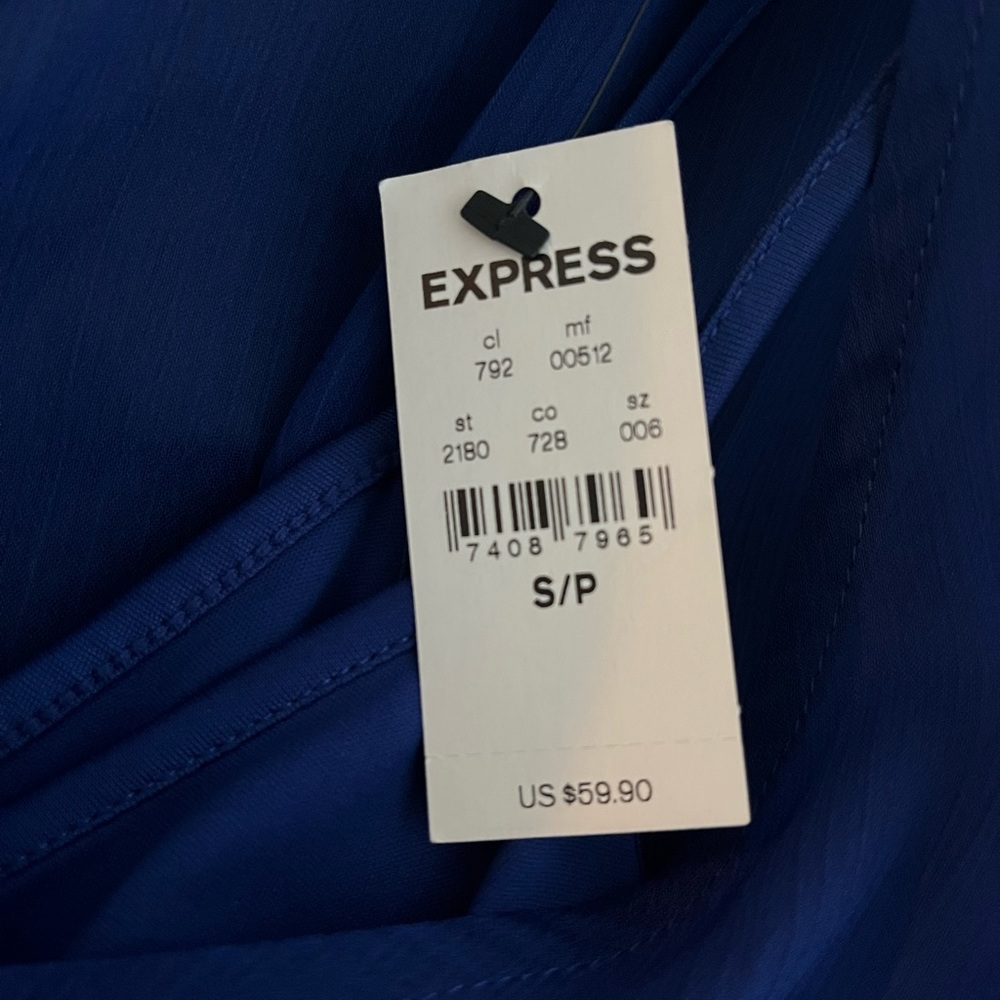 Express Royal Blue Dress